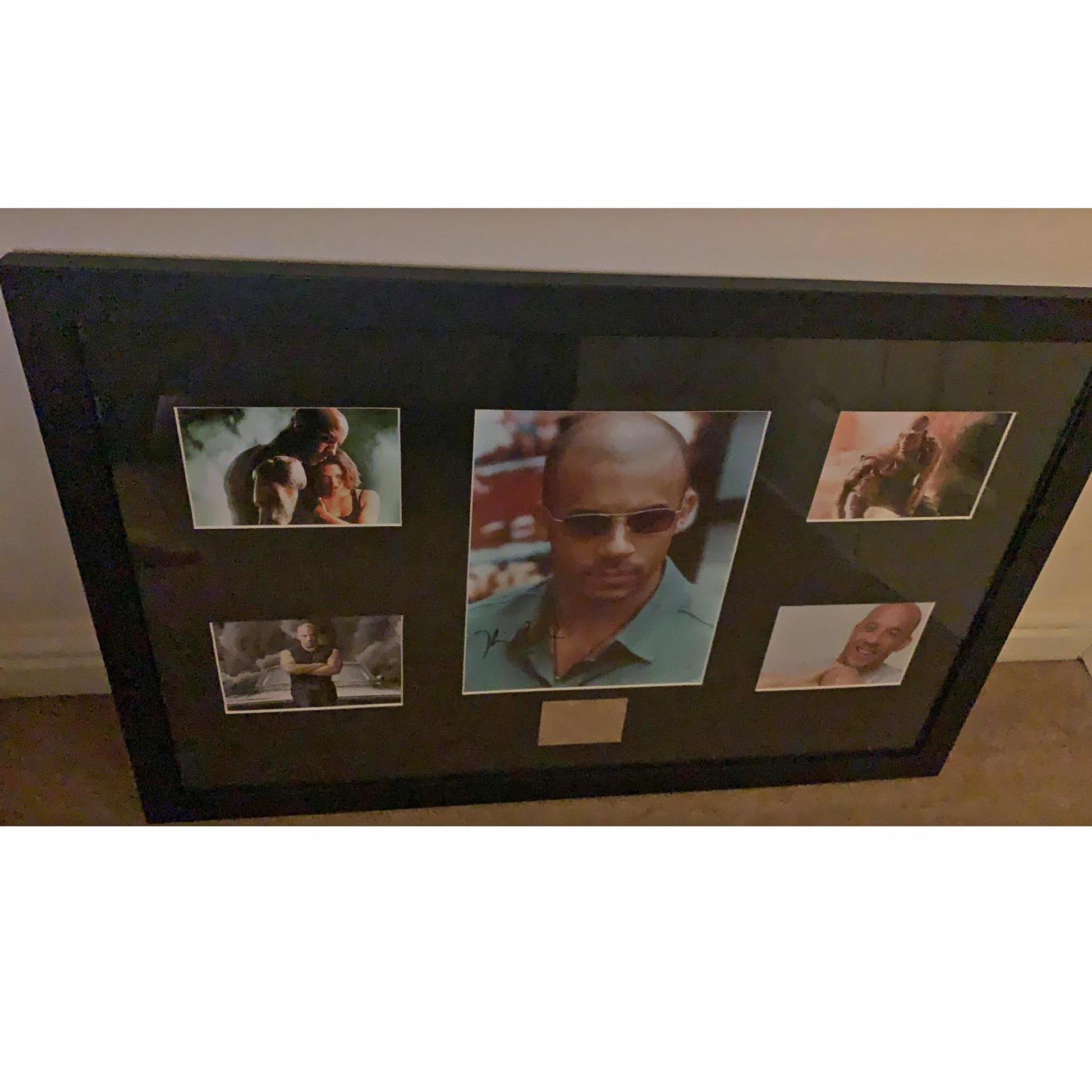 Vin Diesel Collectable Memorabilia Signed Frame