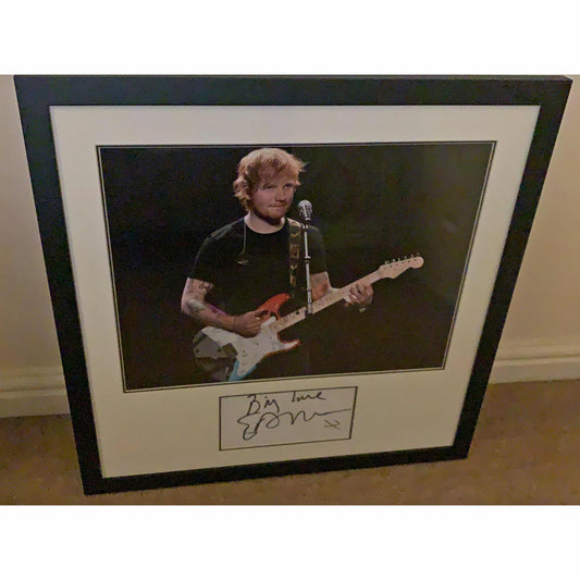 Ed Sheeran Collectable Memorabilia Signed Frame