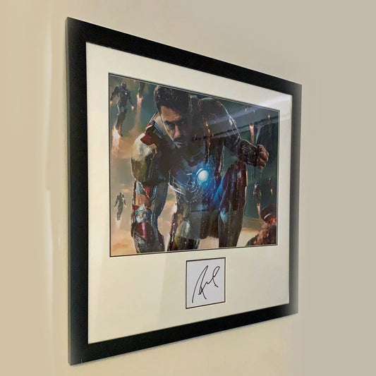 Iron Man / Robert Downey Jnr Collectable Memorabilia Signed Frame