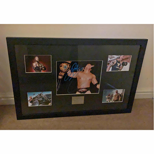 The Rock Montage Collectable Memorabilia Signed Frame