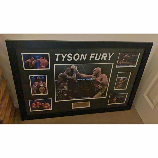 Tyson Fury Montage Collectable Memorabilia Signed Frame