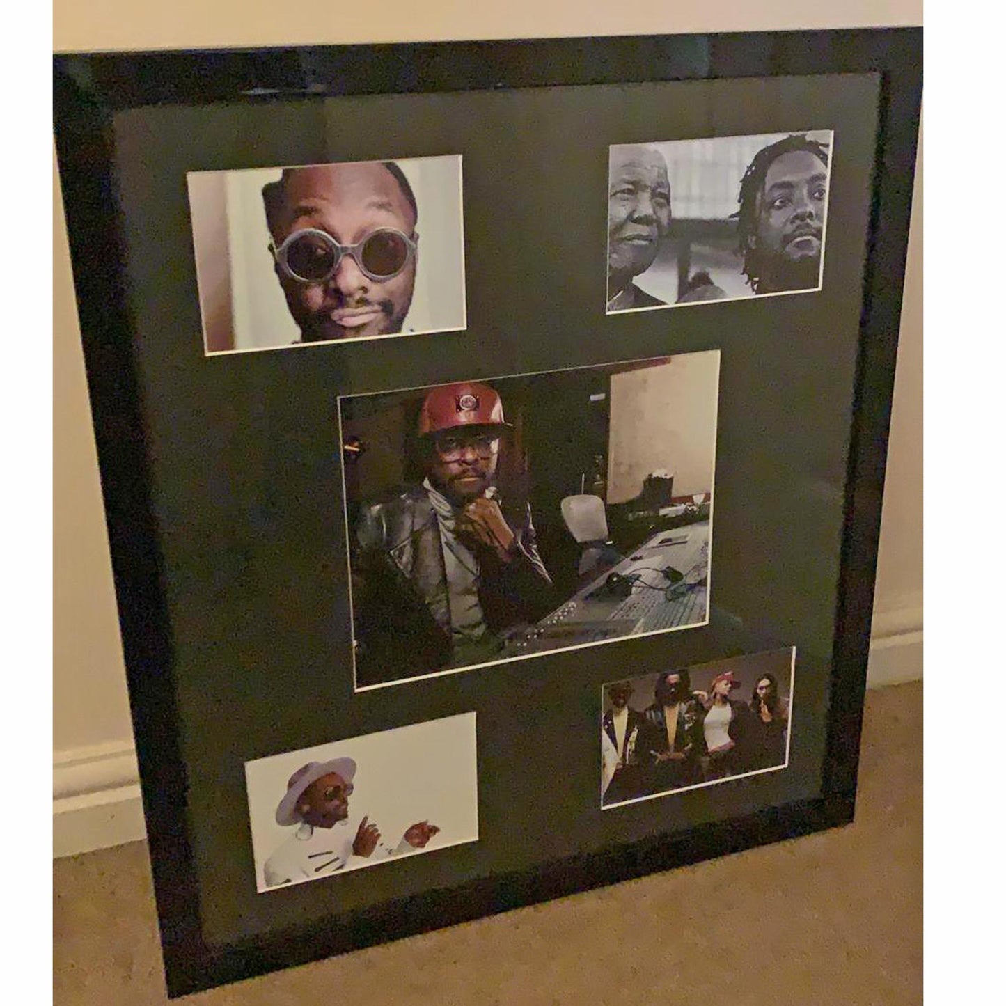 Will I Am Collectable Memorabilia Signed Frame